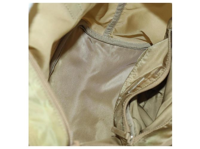 PRADA Borsa a mano in nylon 5 pezzi Beige Verde Auth 174981 - vista 21