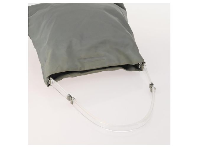 PRADA Borsa a mano in nylon 5 pezzi Beige Verde Auth 174981 - vista 4