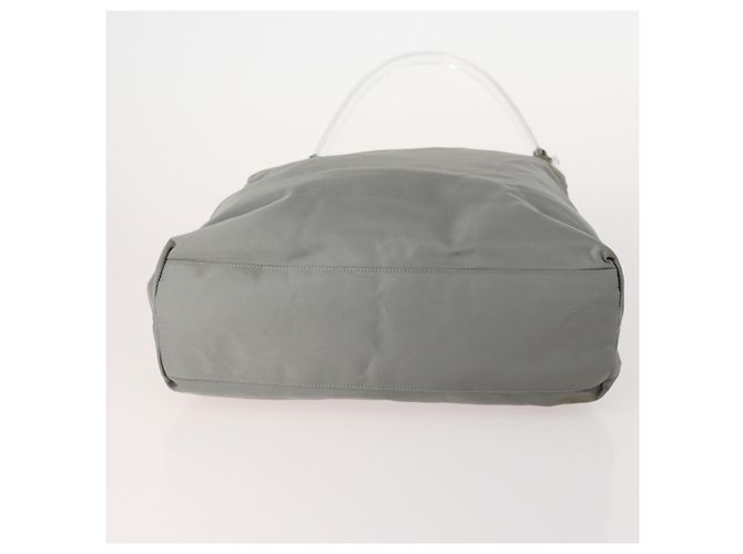 PRADA Borsa a mano in nylon 5 pezzi Beige Verde Auth 174981 - vista 5