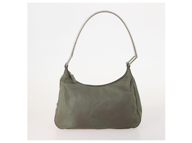 PRADA Borsa a mano in nylon 5 pezzi Beige Verde Auth 174981 - vista 7