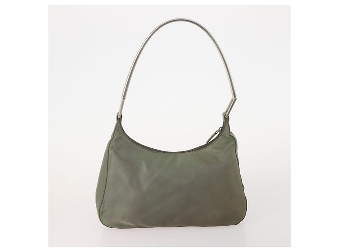 PRADA Borsa a mano in nylon 5 pezzi Beige Verde Auth 174981 - vista 8