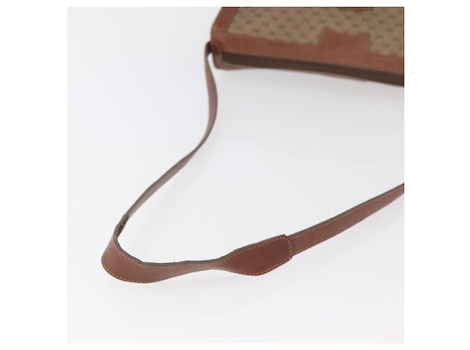Gucci Borsa a Spalla Micro GG Supreme PVC Beige Oro 001 067 0445 Auth ka3932 D'oro - vista 7