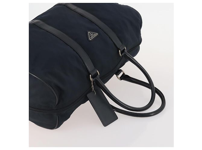 Borsa Boston PRADA in nylon 3 pezzi Rosso Nero Auth 174960 - vista 12
