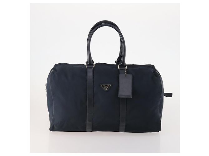 Borsa Boston PRADA in nylon 3 pezzi Rosso Nero Auth 174960 - vista 9