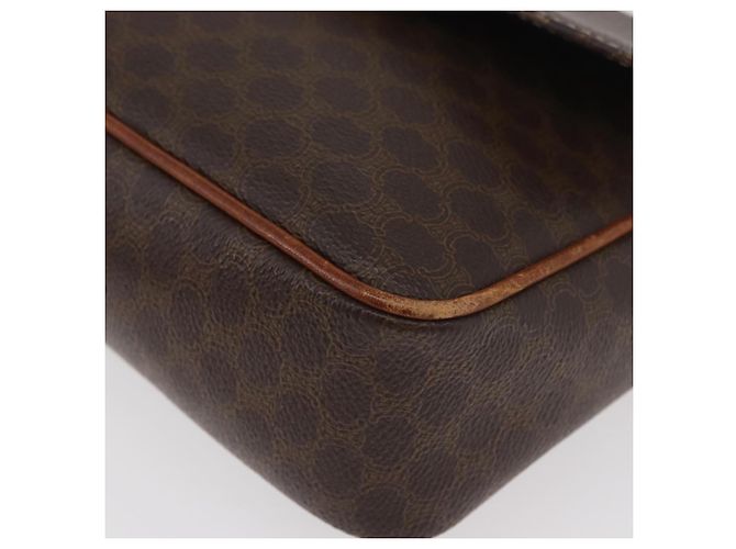 Céline Borsa a spalla circolare in tela Macadam CELINE in pelle PVC marrone oro Auth ti3851 D'oro - vista 12