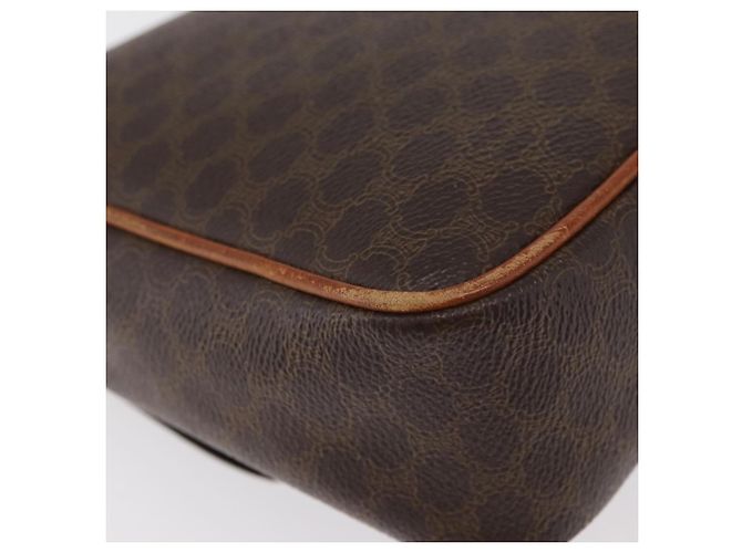 Céline Borsa a spalla circolare in tela Macadam CELINE in pelle PVC marrone oro Auth ti3851 D'oro - vista 13