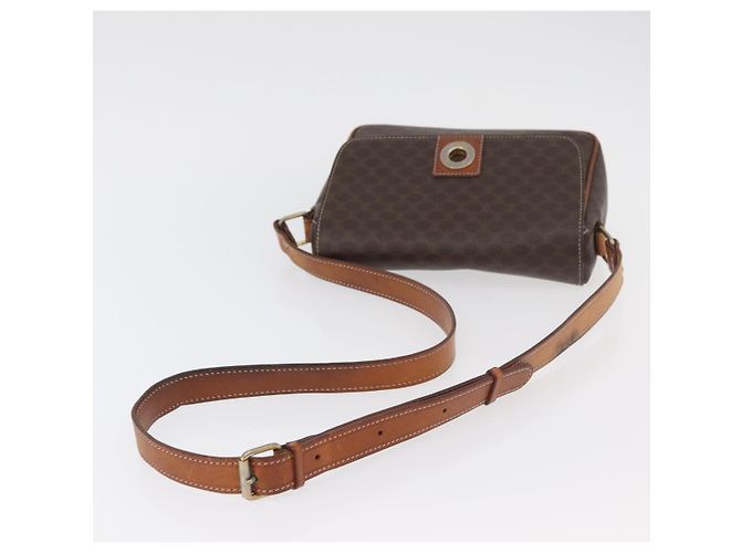 Céline Borsa a spalla circolare in tela Macadam CELINE in pelle PVC marrone oro Auth ti3851 D'oro - vista 7