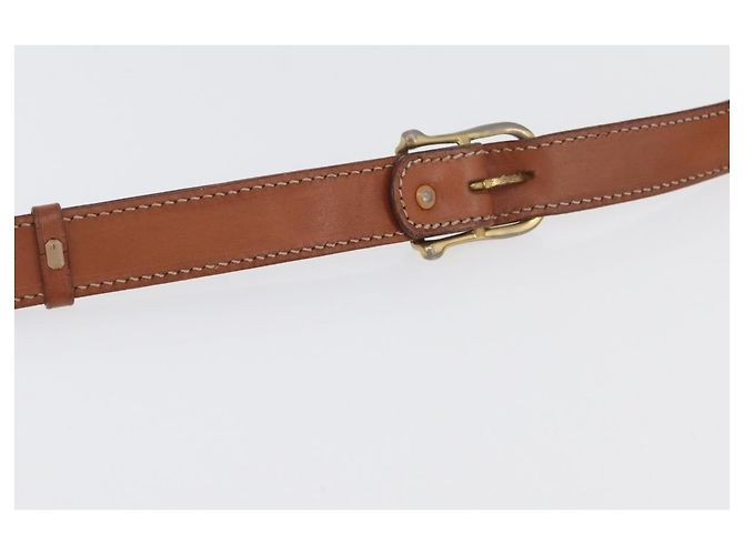 Céline Borsa a Spalla in Tela Macadam CELINE in Pelle PVC Marrone Oro Auth ka3871 D'oro - vista 8