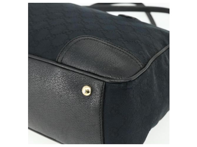 Borsa a mano Gucci GG Canvas Web Sherry Line Nero Oro Rosso 177052 Auth mr2358 D'oro - vista 10