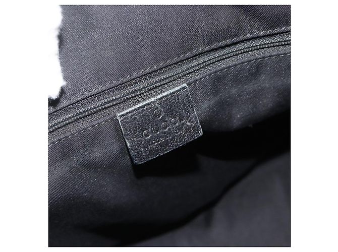 Borsa a mano Gucci GG Canvas Web Sherry Line Nero Oro Rosso 177052 Auth mr2358 D'oro - vista 16