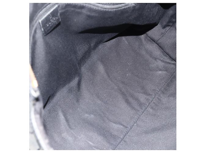 Borsa a mano Gucci GG Canvas Web Sherry Line Nero Oro Rosso 177052 Auth mr2358 D'oro - vista 17
