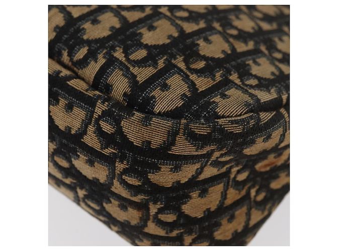 Bolsa de Ombro em Lona Trotter Christian Dior Azul Marinho Dourado Auth ka3862 - vista 14
