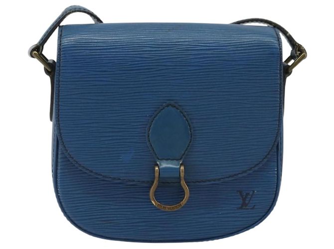 LOUIS VUITTON Borsa a Spalla Epi Saint Cloud PM Blu M52195 LV Auth BA12137 - vista 13