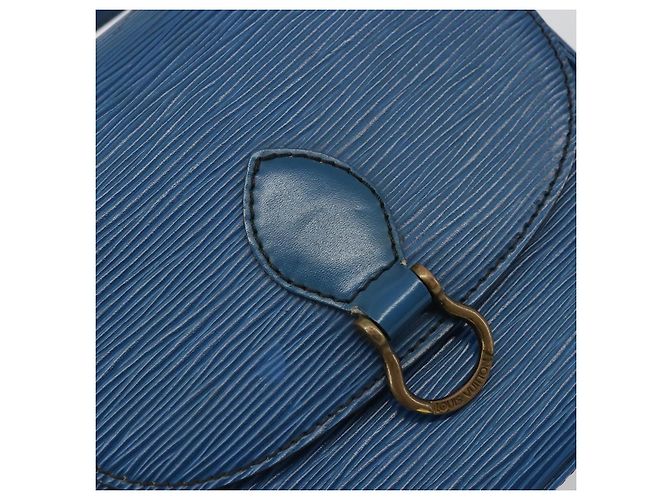LOUIS VUITTON Borsa a Spalla Epi Saint Cloud PM Blu M52195 LV Auth BA12137 - vista 18