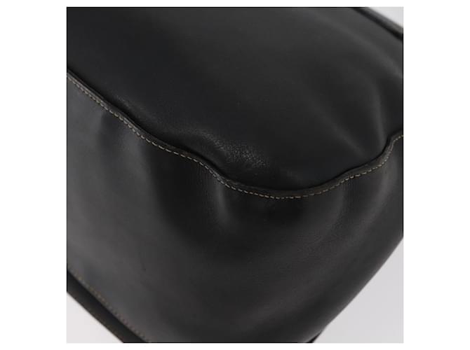 Borsa a Spalla con Catena Prada in Pelle Nera e Oro Auth mr2300 Nero D'oro - vista 16