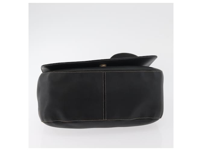 Borsa a Spalla con Catena Prada in Pelle Nera e Oro Auth mr2300 Nero D'oro - vista 5