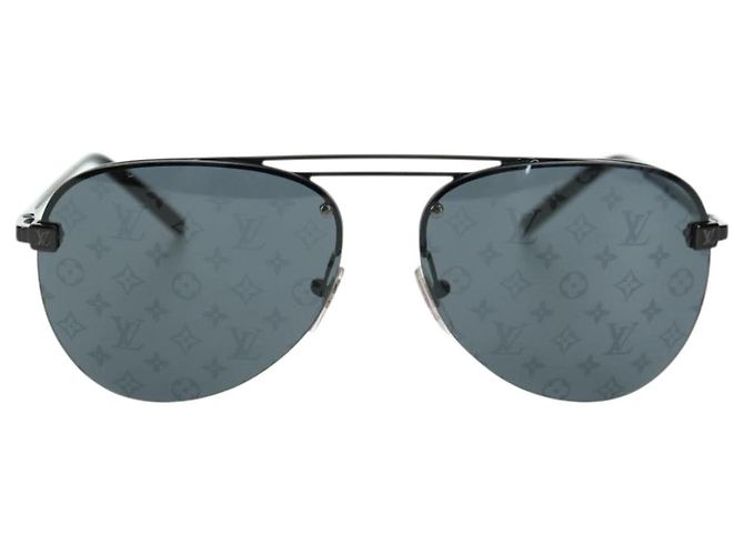 Occhiali da sole LOUIS VUITTON Clockwise metallo Nero Z1019E LV Auth YKZ1407M - vista 13