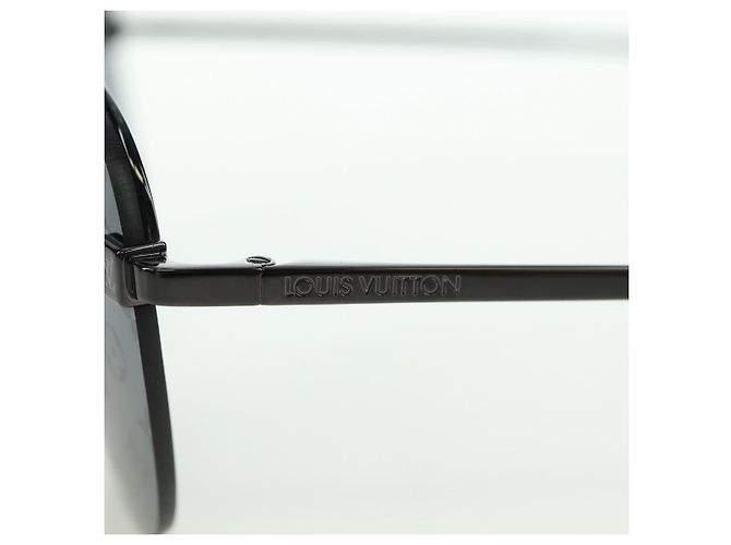 Occhiali da sole LOUIS VUITTON Clockwise metallo Nero Z1019E LV Auth YKZ1407M - vista 14