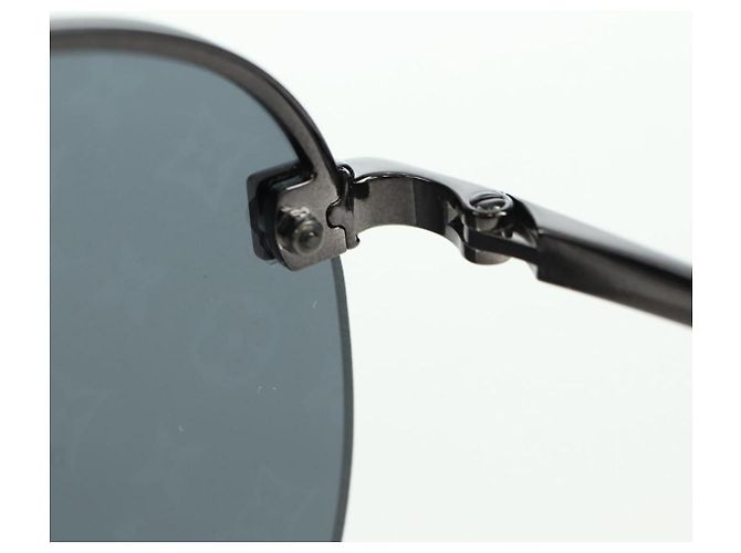 Occhiali da sole LOUIS VUITTON Clockwise metallo Nero Z1019E LV Auth YKZ1407M - vista 19