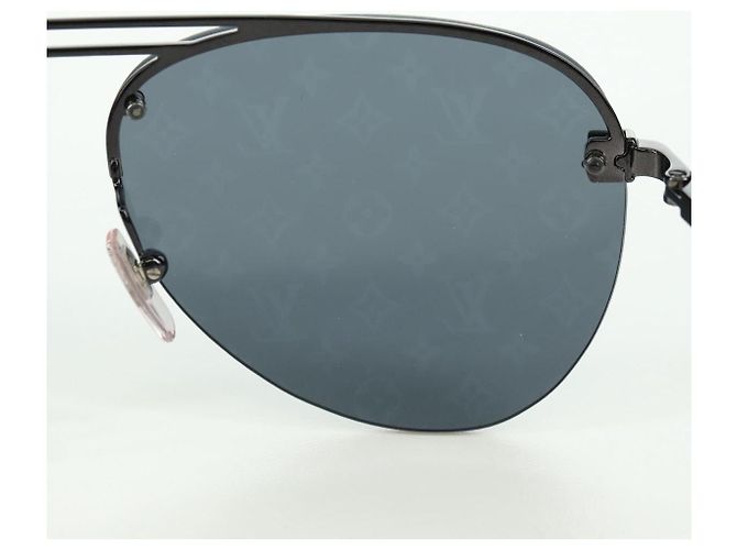 Occhiali da sole LOUIS VUITTON Clockwise metallo Nero Z1019E LV Auth YKZ1407M - vista 20