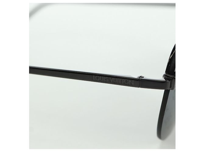 Occhiali da sole LOUIS VUITTON Clockwise metallo Nero Z1019E LV Auth YKZ1407M - vista 6