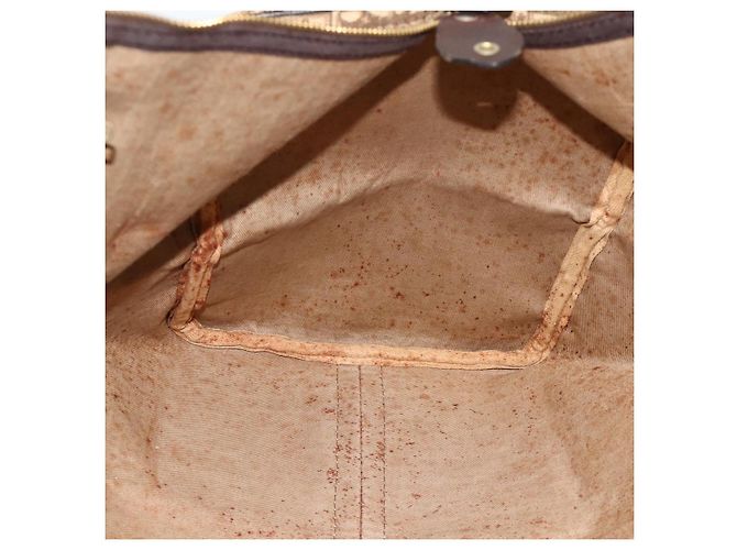 Borsa Boston in tela Trotter Christian Dior marrone oro Auth 175130 D'oro - vista 17