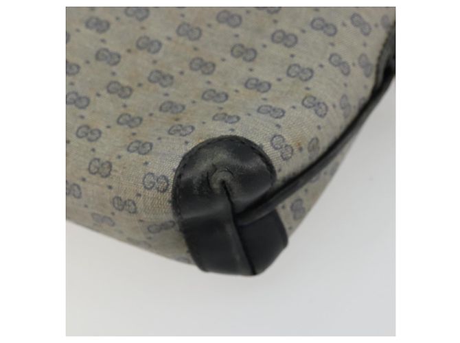 Gucci Micro GG Supreme Schultertasche PVC Navy Gold 007 58 0093 Auth 175353 Golden Marineblau - Ansicht 12