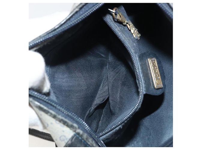 Gucci Micro GG Supreme Schultertasche PVC Navy Gold 007 58 0093 Auth 175353 Golden Marineblau - Ansicht 21
