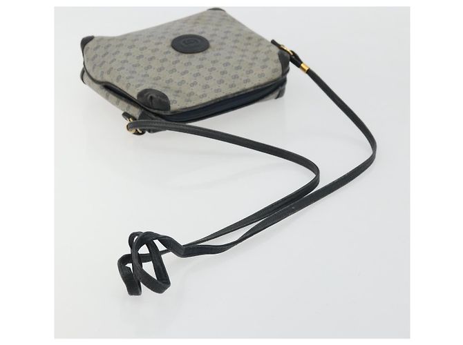 Gucci Micro GG Supreme Schultertasche PVC Navy Gold 007 58 0093 Auth 175353 Golden Marineblau - Ansicht 7