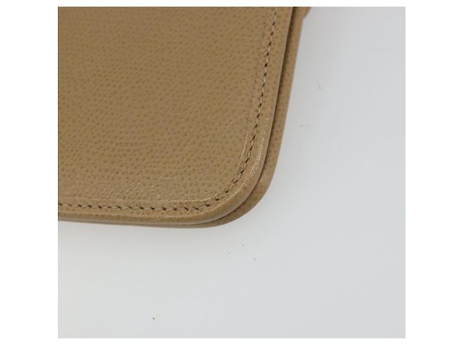 Bolsa de ombro de couro bege dourado Christian Dior Auth 175143 - vista 12