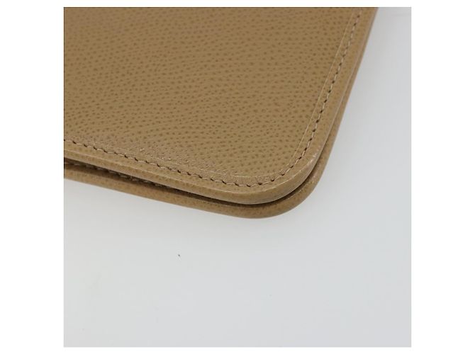 Bolsa de ombro de couro bege dourado Christian Dior Auth 175143 - vista 13