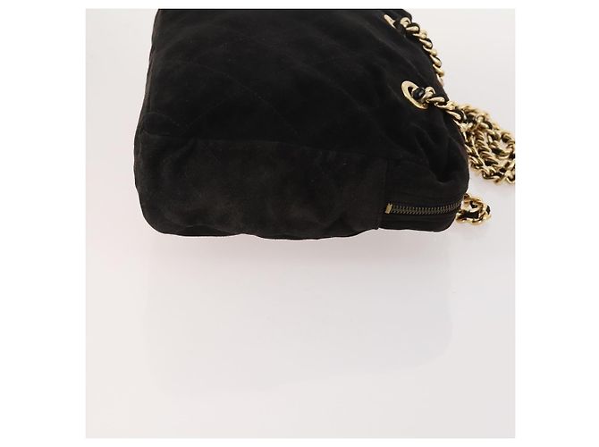 PRADA Borsa a Spalla con Catena Nylon 3 Set Beige Nero Verde Auth 174962 - vista 4