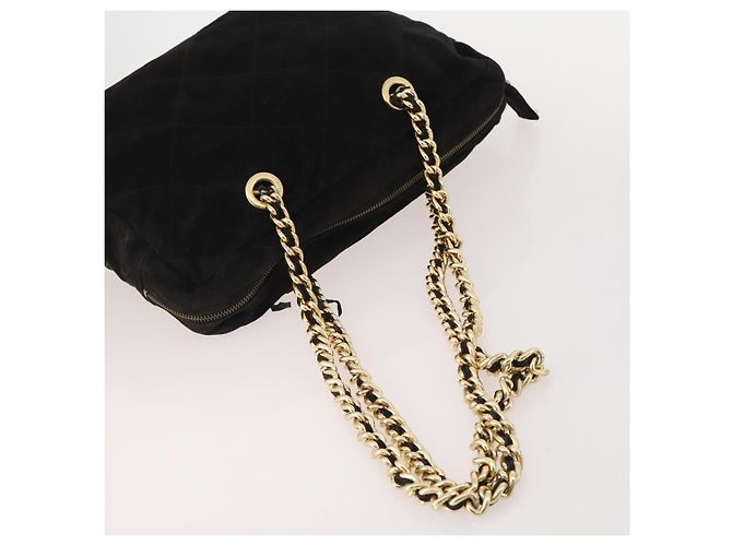 PRADA Borsa a Spalla con Catena Nylon 3 Set Beige Nero Verde Auth 174962 - vista 5