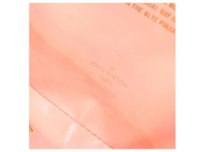 LOUIS VUITTON Masters Collection Pochette Plat Fragonard Borsa M64702 Auth YKZ1370 Rosa Beige - vista 19