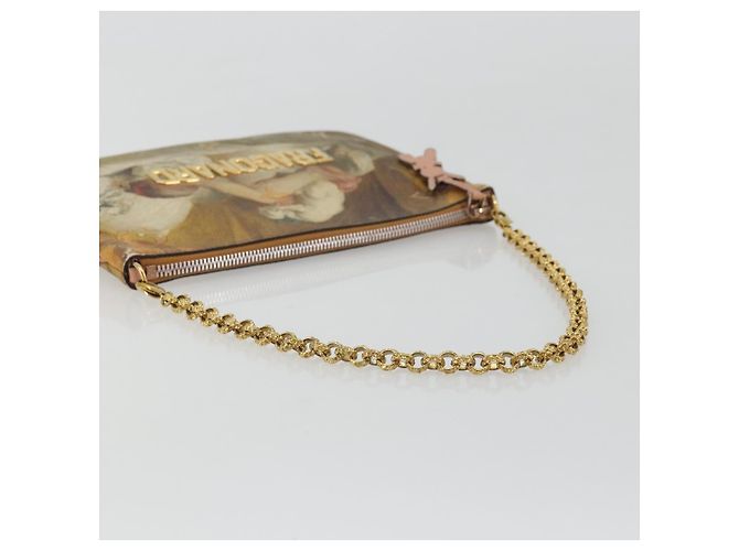LOUIS VUITTON Masters Collection Pochette Plat Fragonard Borsa M64702 Auth YKZ1370 Rosa Beige - vista 7