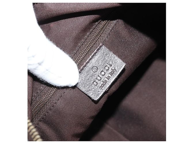 Borsa a Spalla GG Canvas Gucci Beige Oro 203257 Auth ka3983 D'oro - vista 16
