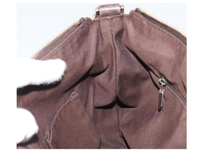 Borsa a Spalla GG Canvas Gucci Beige Oro 203257 Auth ka3983 D'oro - vista 19