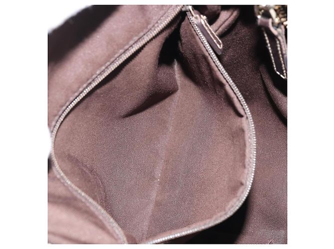 Borsa a Spalla GG Canvas Gucci Beige Oro 203257 Auth ka3983 D'oro - vista 21