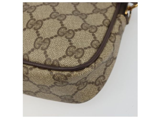Gucci Borsa a Spalla GG Supreme PVC Beige Oro 97 02 068 Auth 175484 - vista 10