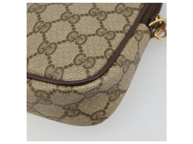 Gucci Borsa a Spalla GG Supreme PVC Beige Oro 97 02 068 Auth 175484 - vista 12