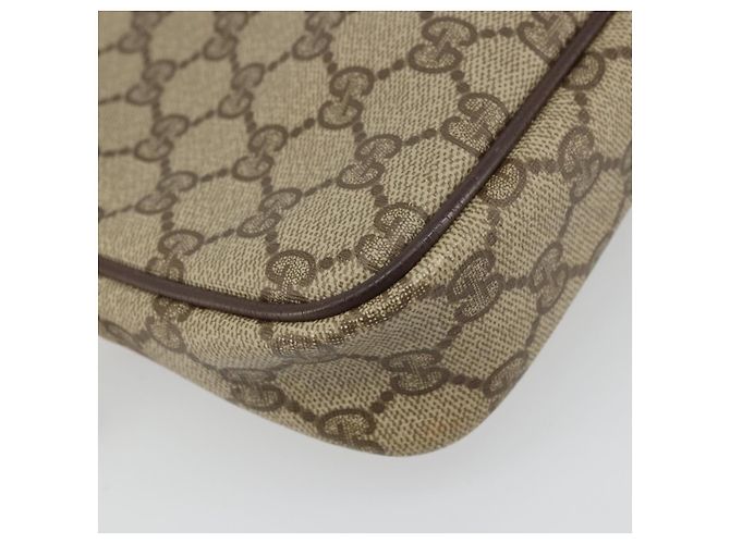 Gucci Borsa a Spalla GG Supreme PVC Beige Oro 97 02 068 Auth 175484 - vista 13