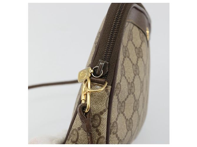 Gucci Borsa a Spalla GG Supreme PVC Beige Oro 97 02 068 Auth 175484 - vista 15