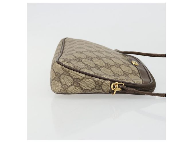 Gucci Borsa a Spalla GG Supreme PVC Beige Oro 97 02 068 Auth 175484 - vista 4