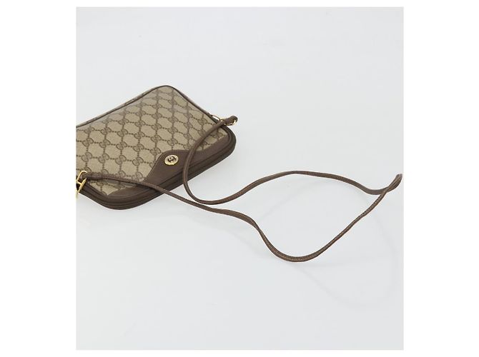 Gucci Borsa a Spalla GG Supreme PVC Beige Oro 97 02 068 Auth 175484 - vista 7