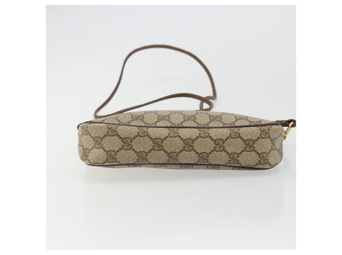 Gucci Borsa a Spalla GG Supreme PVC Beige Oro 97 02 068 Auth 175484 - vista 9