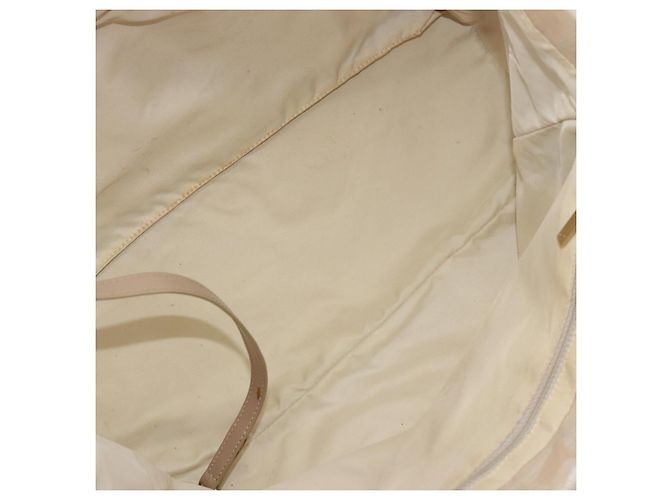 CHANEL Nuova linea da viaggio Borsa a mano in nylon beige oro CC Auth BA12132 D'oro - vista 15