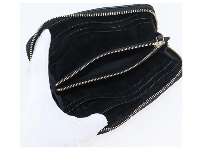 Portafoglio in pelle Miu Miu Matelassé 2 pezzi Nero Rosa Auth ti3907 - vista 15