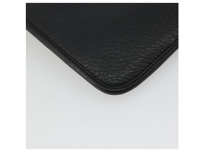 Borsa a spalla con catena Christian Dior in pelle nera e oro Auth 175172 Nero D'oro - vista 13