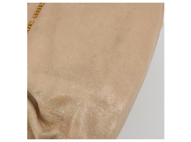 Borsa a mano Miu Miu in pelle beige oro Auth 175444A D'oro - vista 10