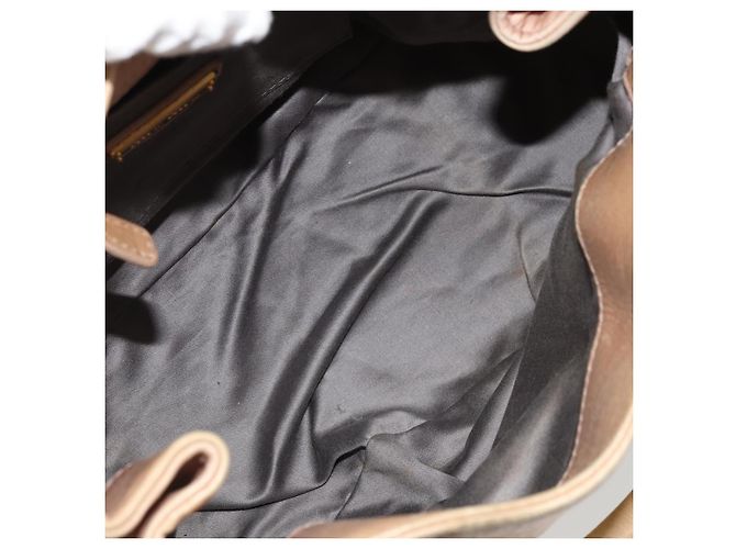 Borsa a mano Miu Miu in pelle beige oro Auth 175444A D'oro - vista 11